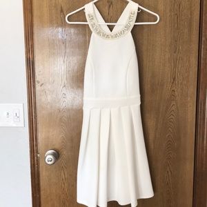 Pretty white dress.